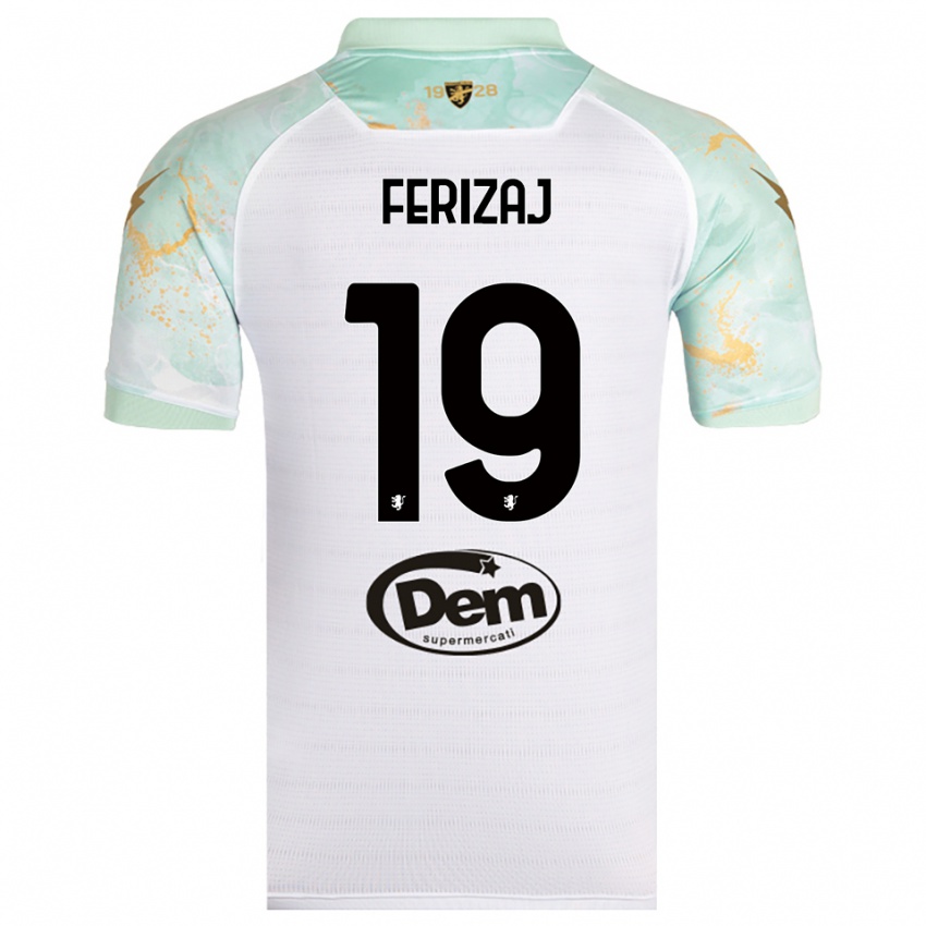 גברים ג'סטין פאריזאי #19 לבן שחור הרחק ג'רזי 2025/26 חולצה קצרה