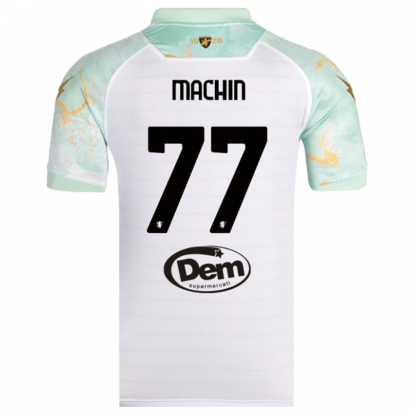 גברים חוסה מאצ'ין דיקומבו #77 לבן שחור הרחק ג'רזי 2025/26 חולצה קצרה