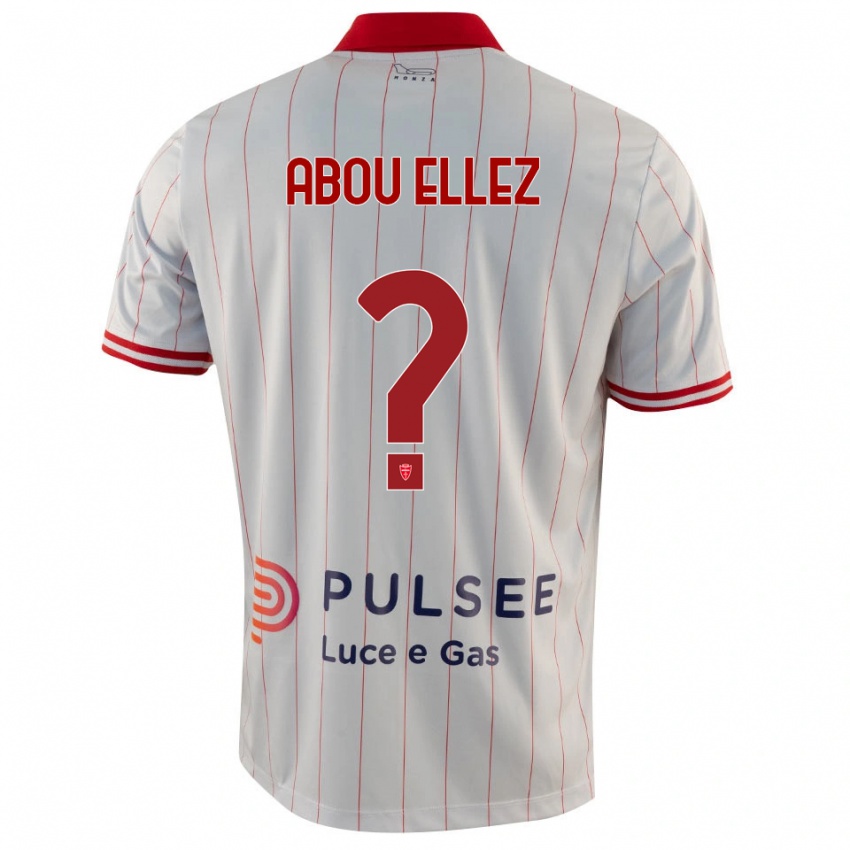 גברים Amir Abou Ellez #0 לבן אדום כחול הרחק ג'רזי 2025/26 חולצה קצרה