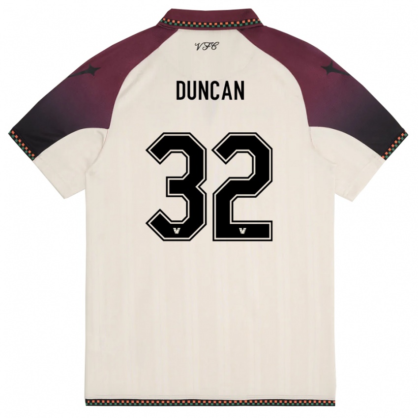 גברים אלפרד דאנקן #32 קרם בורדו הרחק ג'רזי 2025/26 חולצה קצרה
