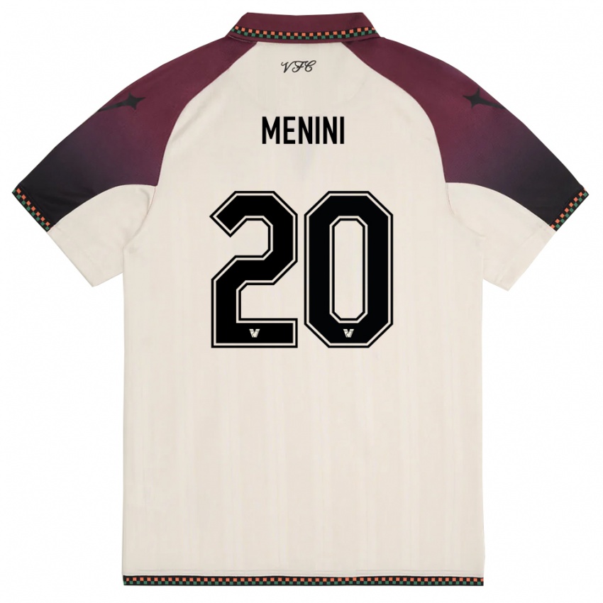 גברים Alessandra Menini #20 קרם בורדו הרחק ג'רזי 2025/26 חולצה קצרה