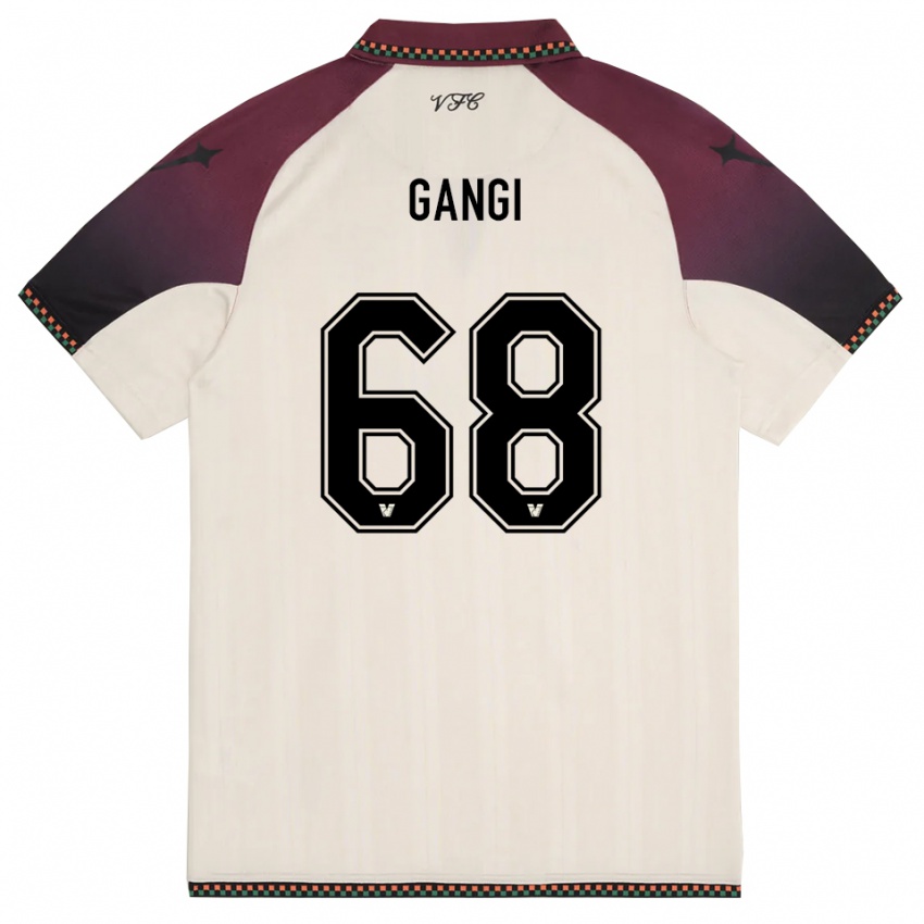 גברים Chiara Gangi #68 קרם בורדו הרחק ג'רזי 2025/26 חולצה קצרה