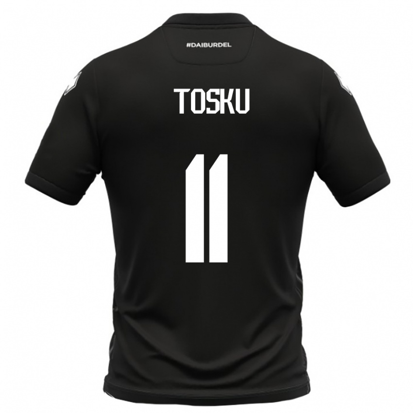 גברים פרדריק טוסקו #11 שחור לבן הרחק ג'רזי 2025/26 חולצה קצרה