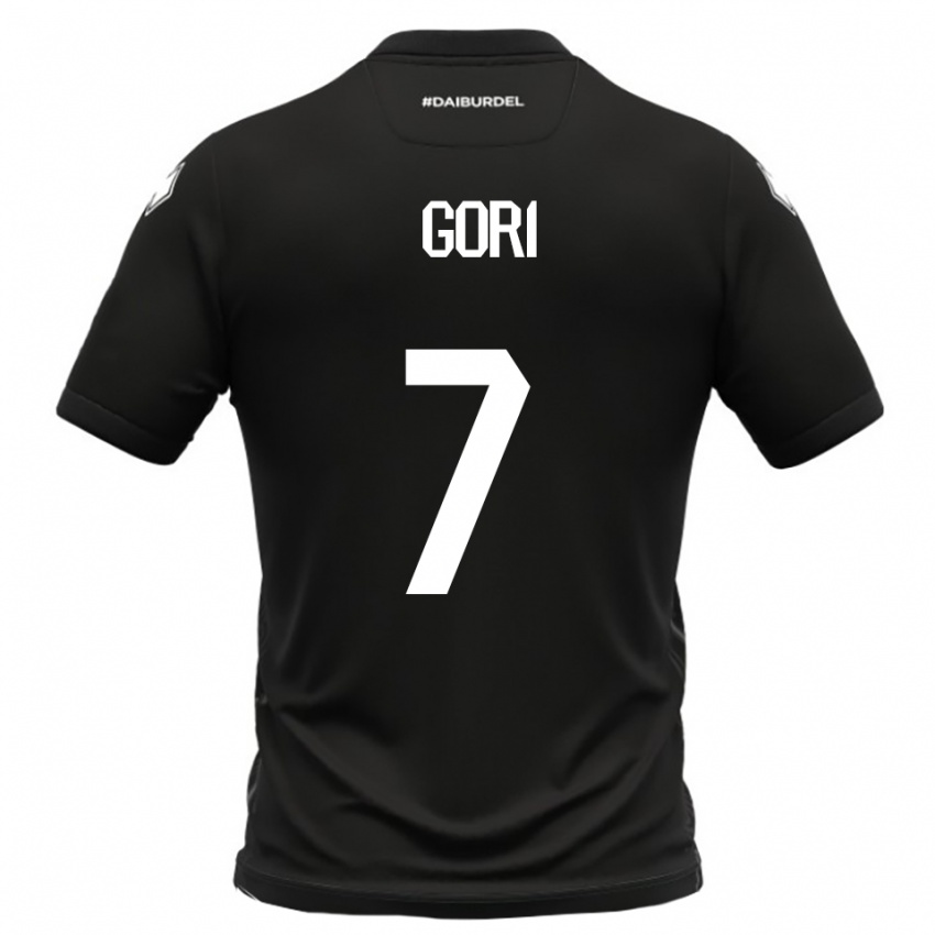 גברים Samuele Gori #7 שחור לבן הרחק ג'רזי 2025/26 חולצה קצרה