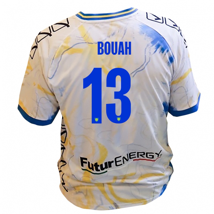 גברים דויד יוג'ין בואה #13 לבן צהוב כחול הרחק ג'רזי 2025/26 חולצה קצרה