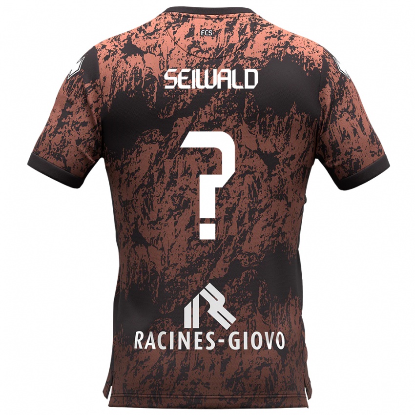 גברים מקסימיליאן סיוואלד #0 חום שחור הרחק ג'רזי 2025/26 חולצה קצרה