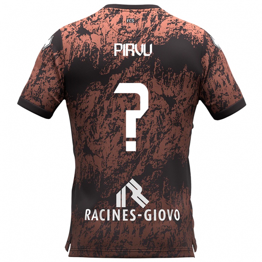 גברים David Pîrvu #0 חום שחור הרחק ג'רזי 2025/26 חולצה קצרה