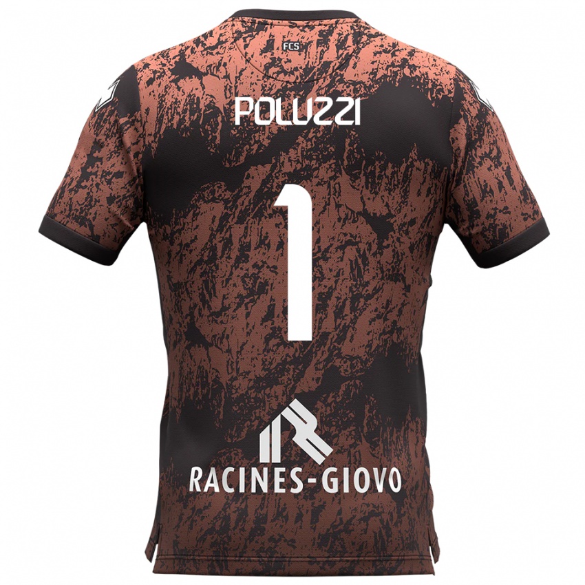 גברים ג'אקומו פולוצי #1 חום שחור הרחק ג'רזי 2025/26 חולצה קצרה