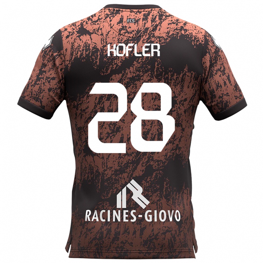 גברים רפאל קופלר #28 חום שחור הרחק ג'רזי 2025/26 חולצה קצרה