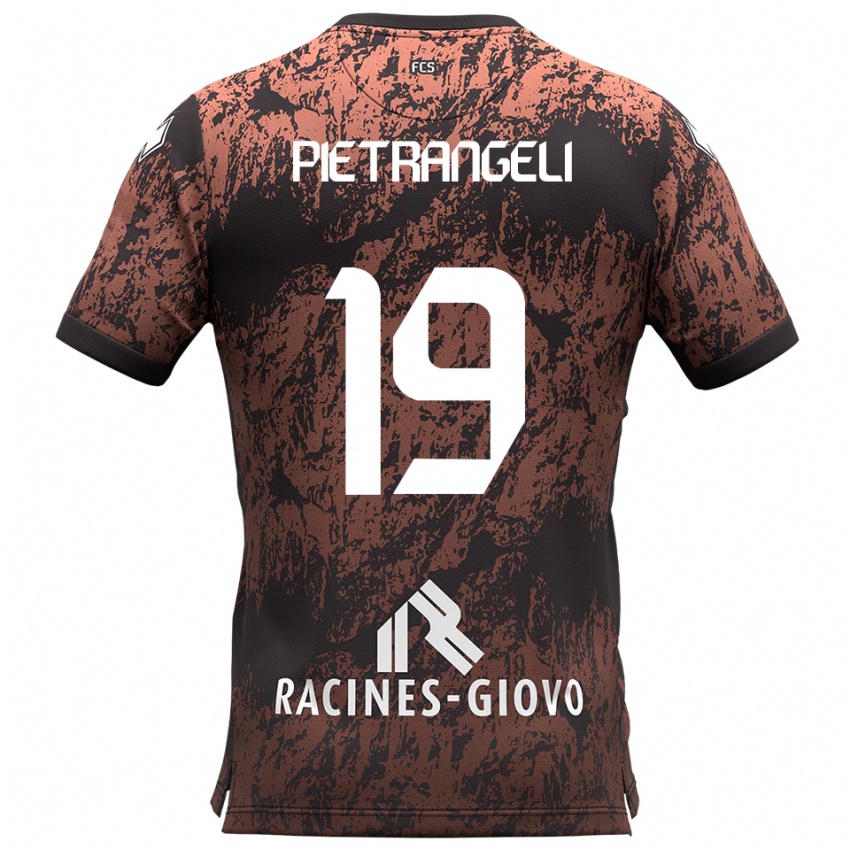 גברים Nicola Pietrangeli #19 חום שחור הרחק ג'רזי 2025/26 חולצה קצרה