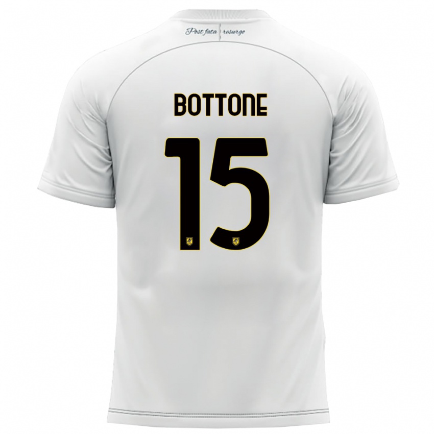 גברים Salvatore Bottone #15 לבן צהוב הרחק ג'רזי 2025/26 חולצה קצרה