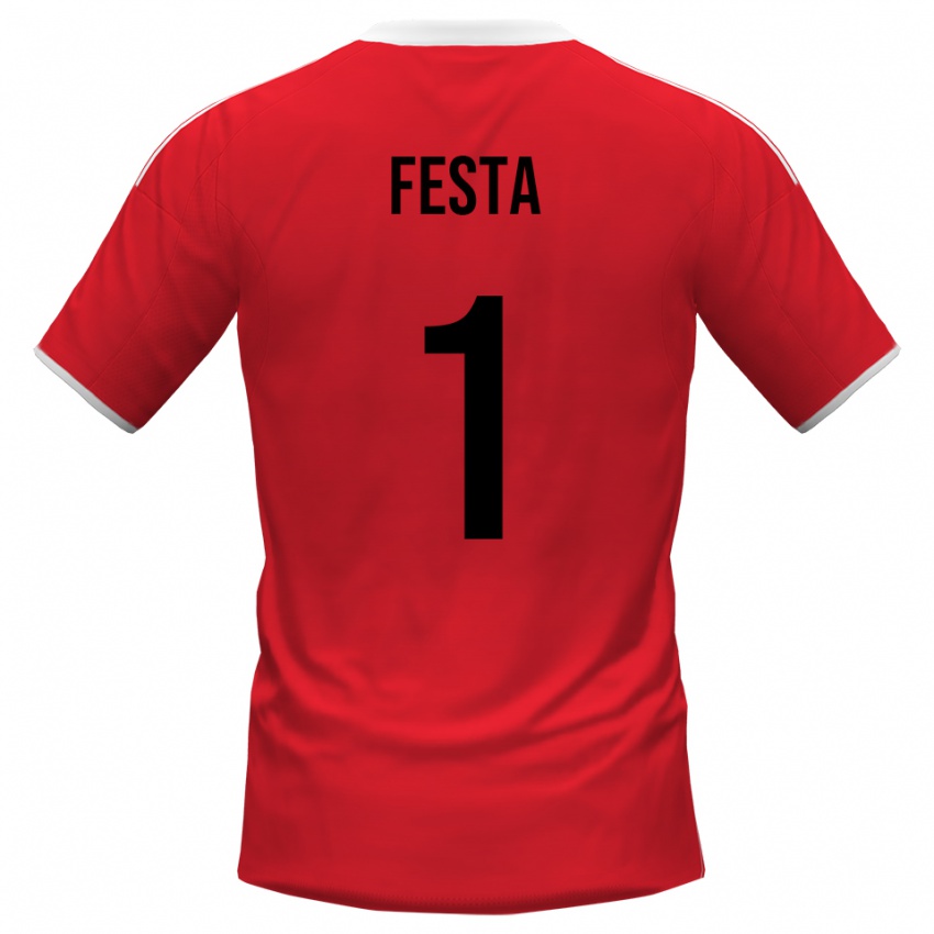 גברים מרקו פסטה #1 אדום לבן הרחק ג'רזי 2025/26 חולצה קצרה