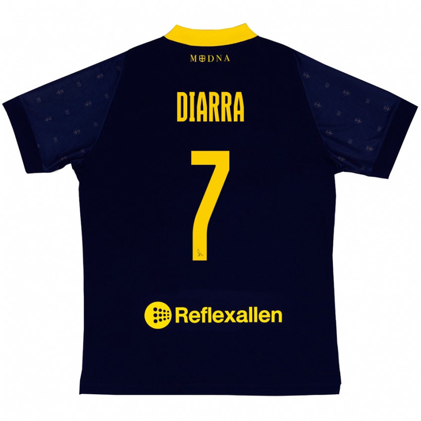 גברים ג׳ורדן דיארה #7 כחול נייבי צהוב הרחק ג'רזי 2025/26 חולצה קצרה