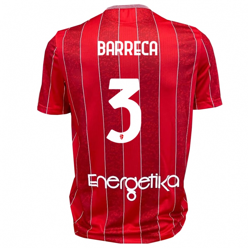 גברים אנטוניו בארקה #3 אדום לבן הרחק ג'רזי 2025/26 חולצה קצרה