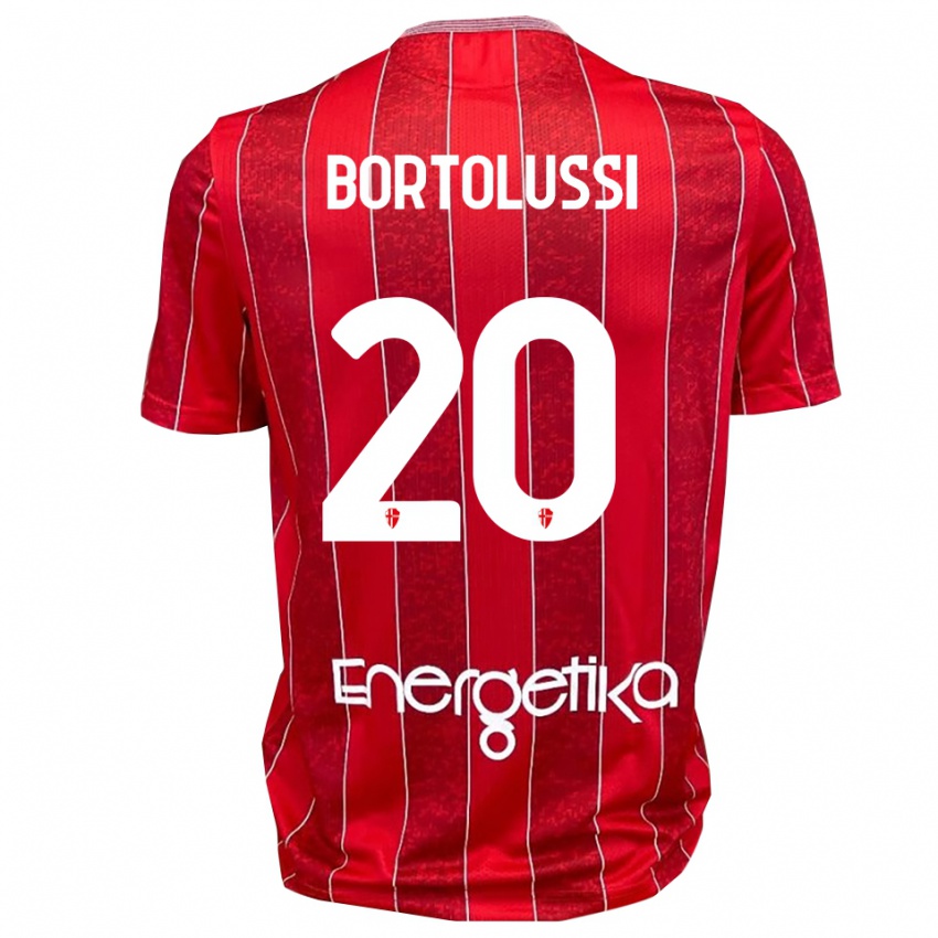 גברים מתיה בורטולוסי #20 אדום לבן הרחק ג'רזי 2025/26 חולצה קצרה