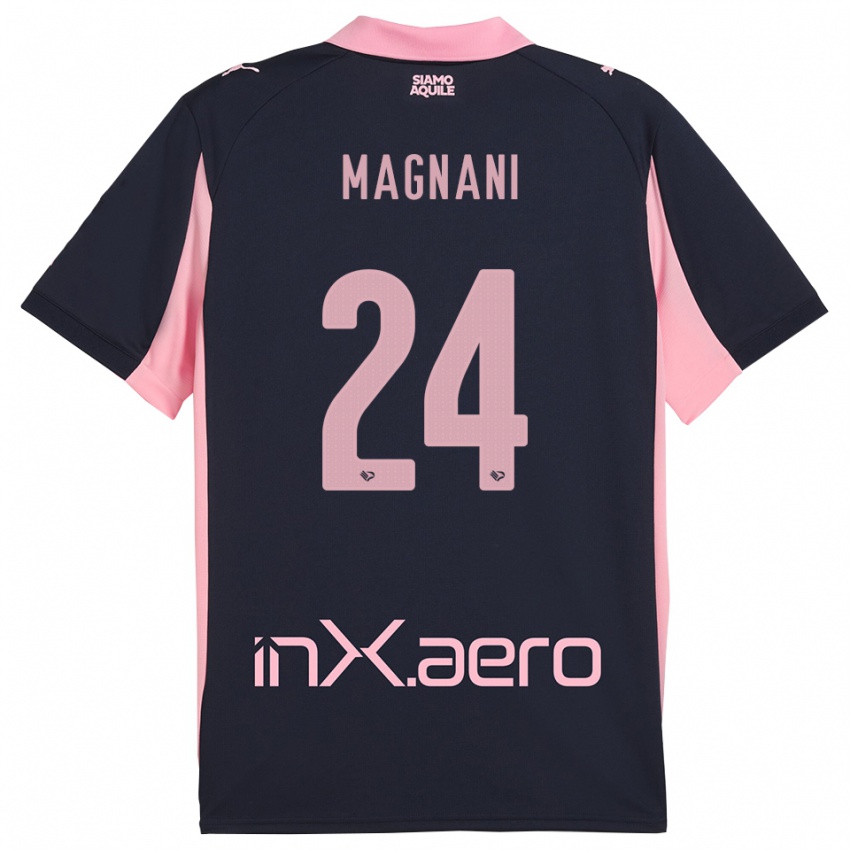 גברים ג'אנג'אקומו מאנייני #24 כחול נייבי ורוד הרחק ג'רזי 2025/26 חולצה קצרה