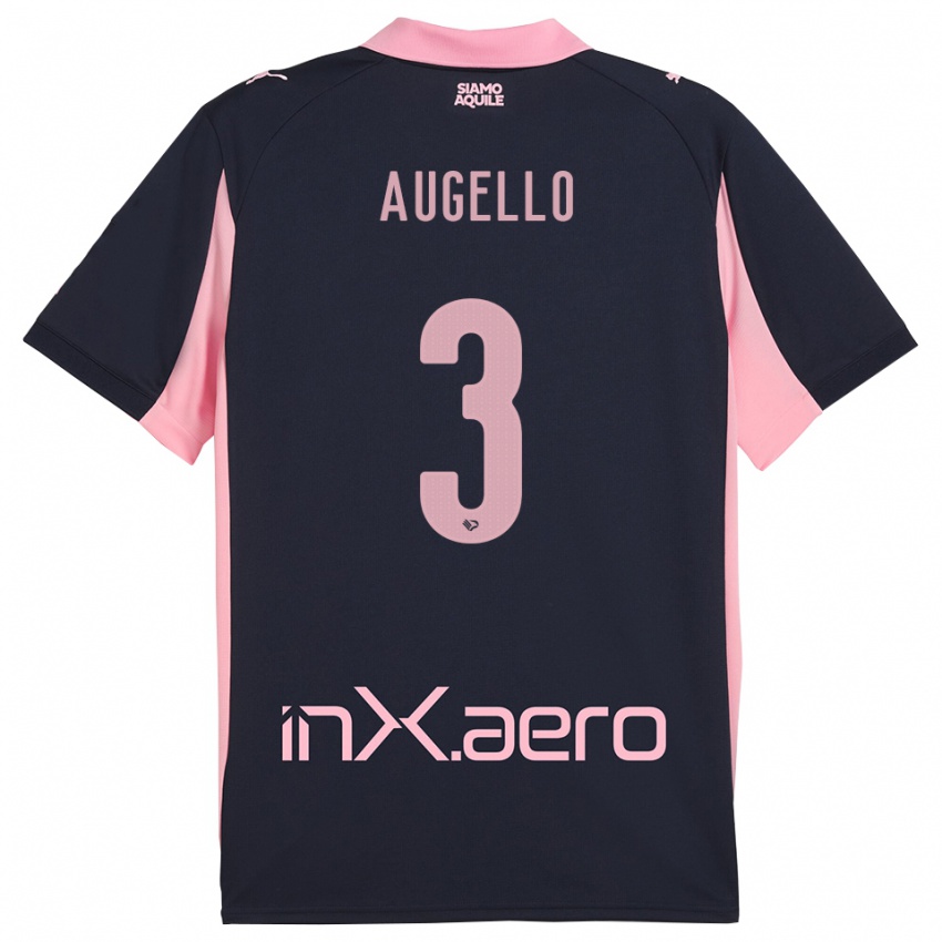 גברים טומאסו אוגלו #3 כחול נייבי ורוד הרחק ג'רזי 2025/26 חולצה קצרה