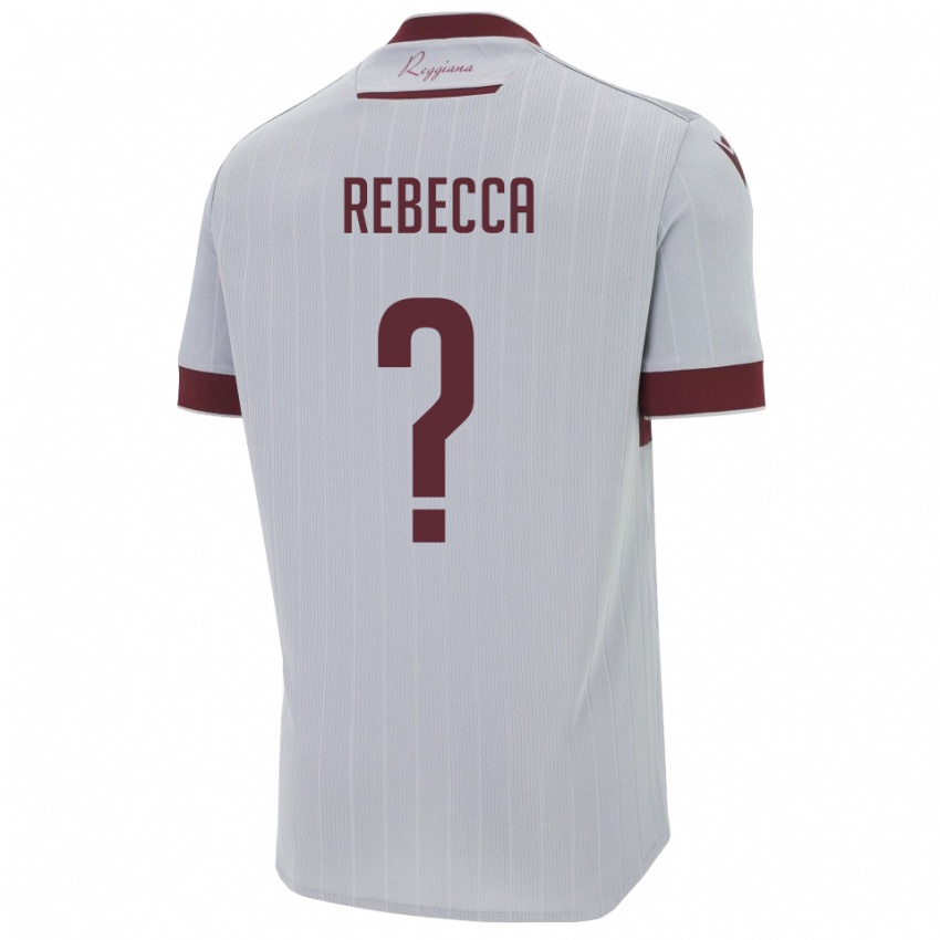 גברים Baiano Rebecca #0 בורגונדי לבן הרחק ג'רזי 2025/26 חולצה קצרה