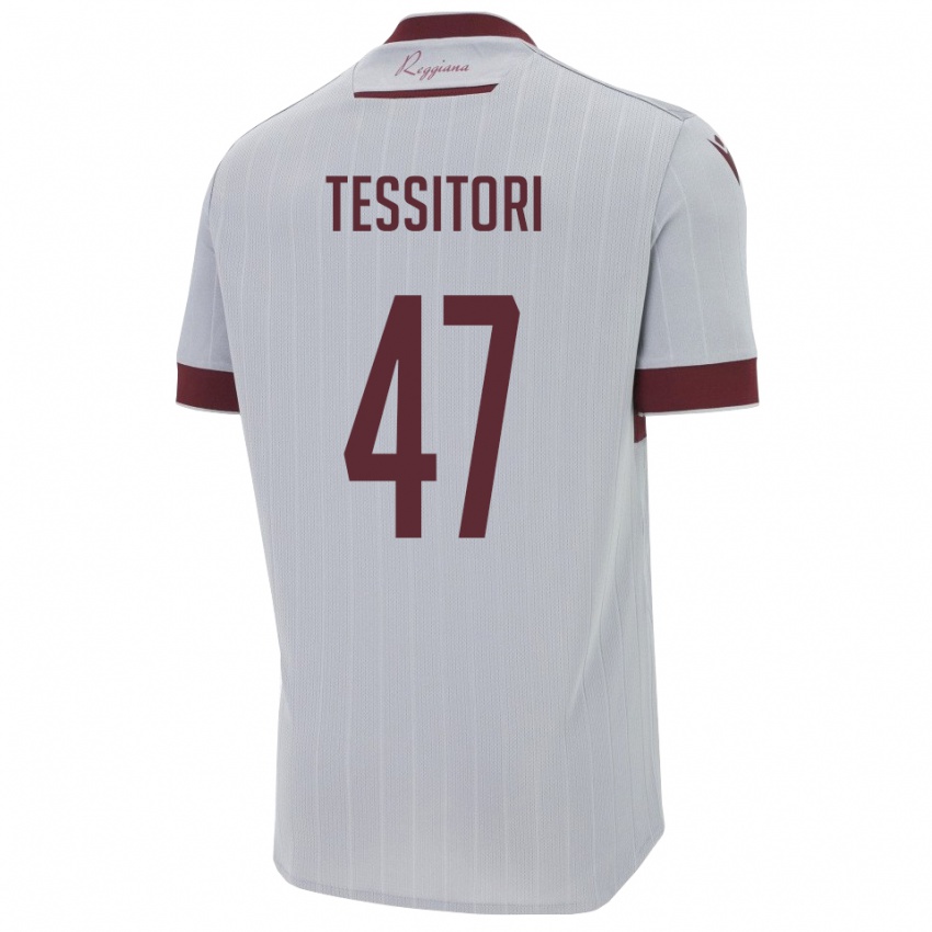 גברים מטאו טסיטורי #47 בורגונדי לבן הרחק ג'רזי 2025/26 חולצה קצרה