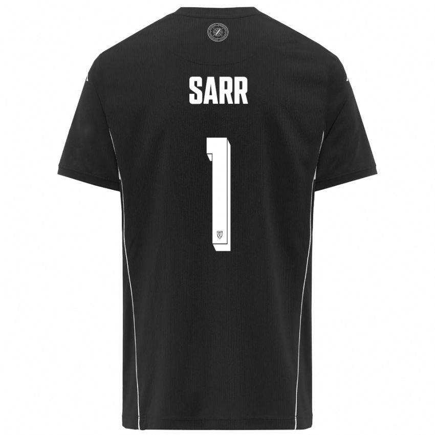 גברים פאלו סאר #1 שחור לבן הרחק ג'רזי 2025/26 חולצה קצרה