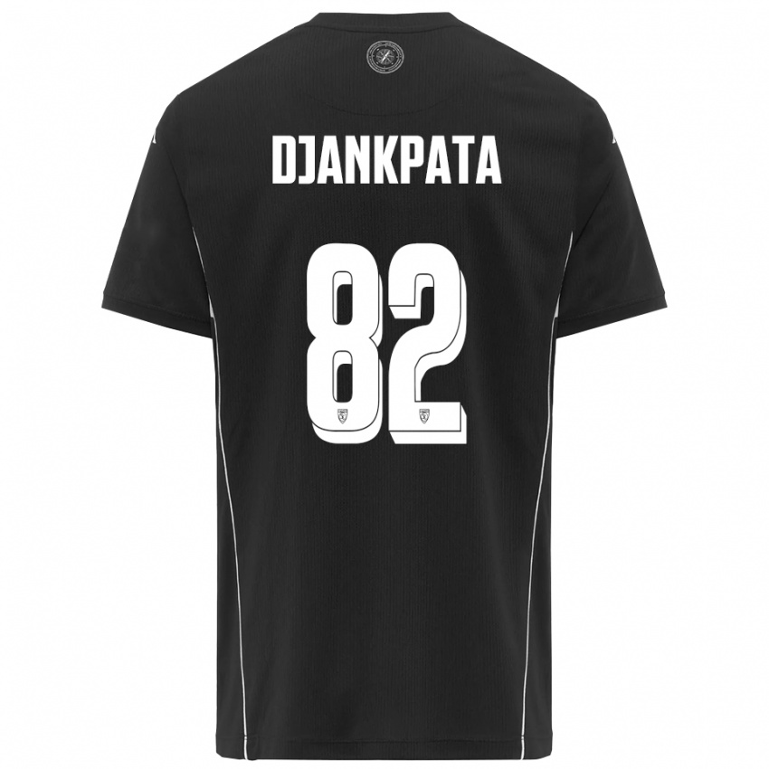 גברים האליד דג'אנקפאטה #82 שחור לבן הרחק ג'רזי 2025/26 חולצה קצרה