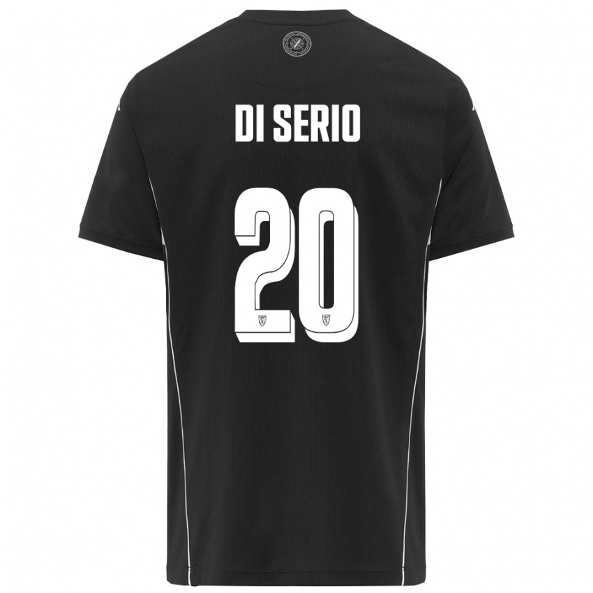 גברים ג'וזפה די סריו #20 שחור לבן הרחק ג'רזי 2025/26 חולצה קצרה