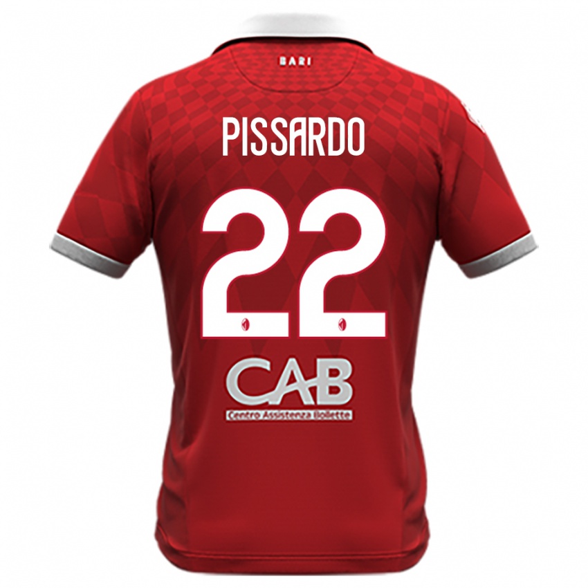 גברים מרקו פיסארדו #22 אדום לבן הרחק ג'רזי 2025/26 חולצה קצרה