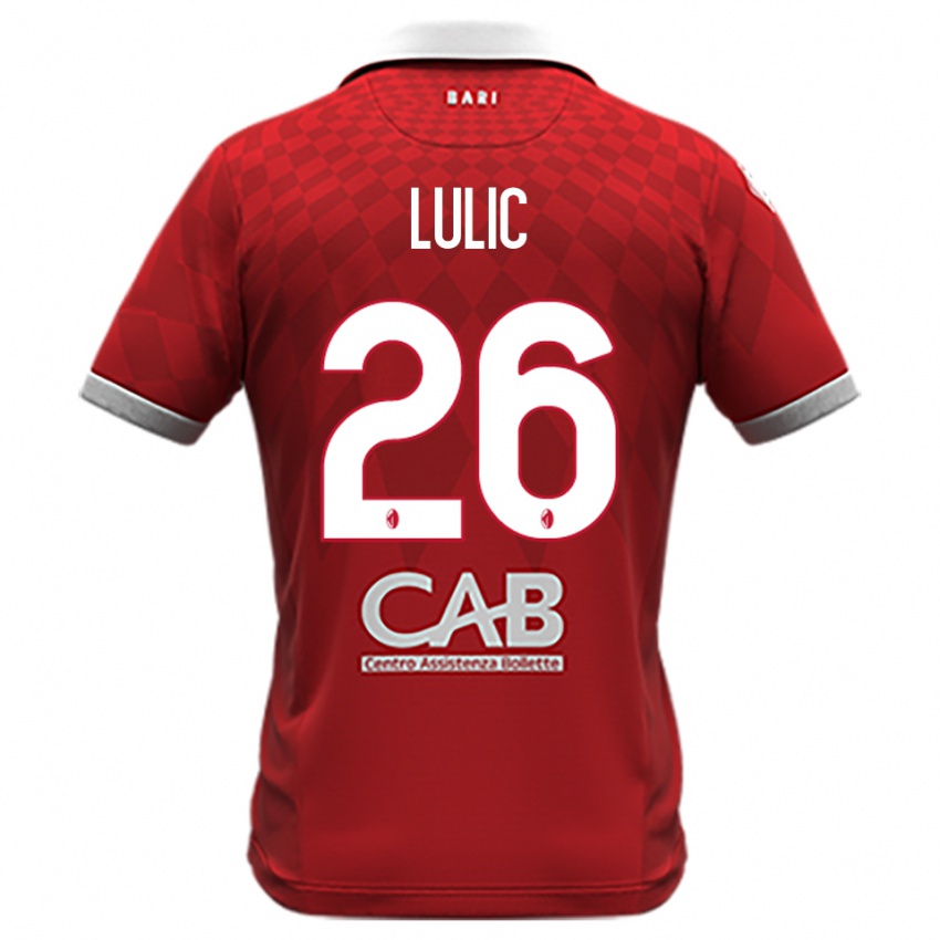 גברים קרלו לוליץ׳ #26 אדום לבן הרחק ג'רזי 2025/26 חולצה קצרה