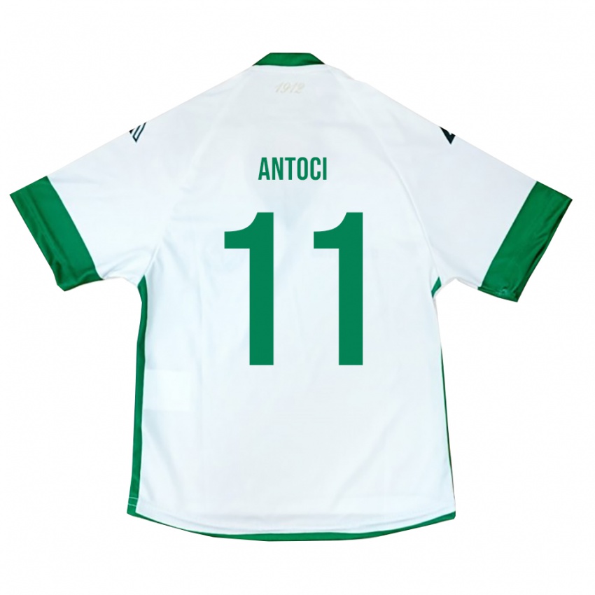 גברים Matteo Antoci #11 לבן ירוק כחול הרחק ג'רזי 2025/26 חולצה קצרה