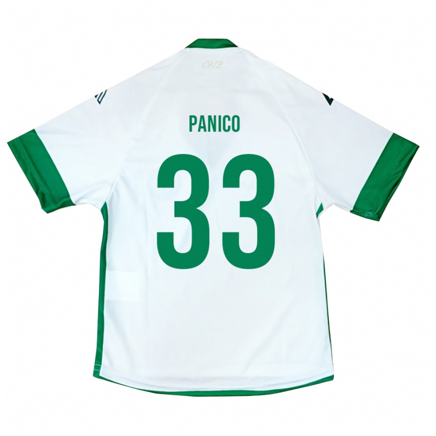 גברים ג'וזפה פאניקו #33 לבן ירוק כחול הרחק ג'רזי 2025/26 חולצה קצרה