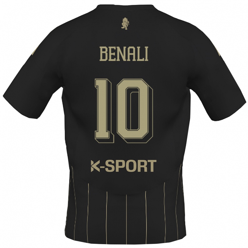 גברים אחמד בנאלי #10 אפור לבן הרחק ג'רזי 2025/26 חולצה קצרה