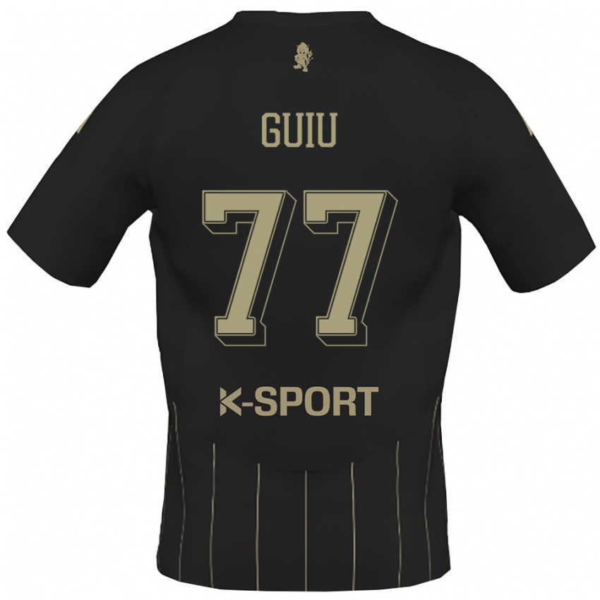 גברים ברנאט גיו #77 אפור לבן הרחק ג'רזי 2025/26 חולצה קצרה