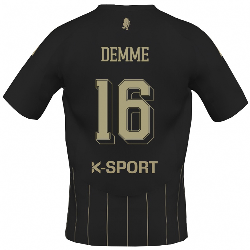 גברים Maurizio Demme #16 אפור לבן הרחק ג'רזי 2025/26 חולצה קצרה