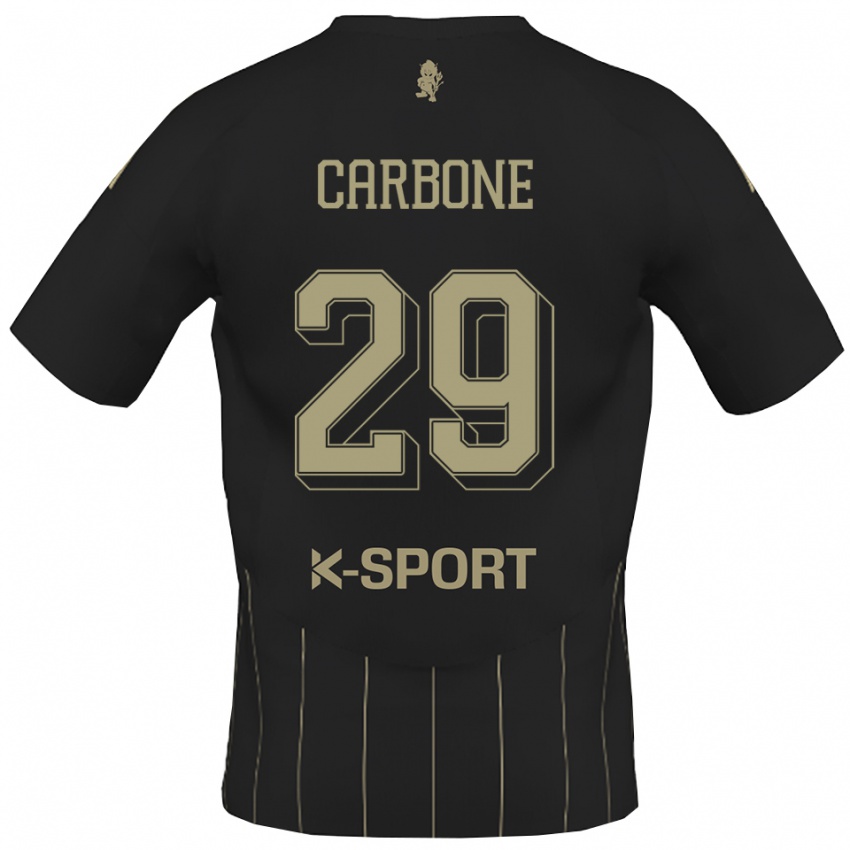 גברים Matteo Carbone #29 אפור לבן הרחק ג'רזי 2025/26 חולצה קצרה