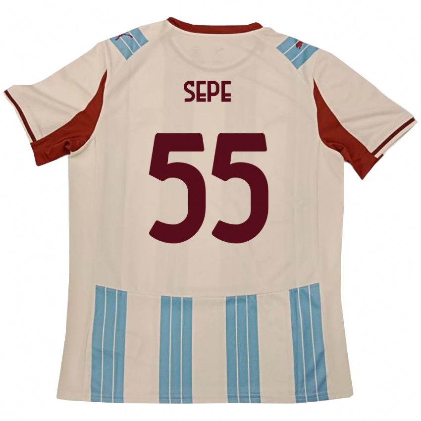 גברים לואיג'י ספה #55 תכלת לבן הרחק ג'רזי 2025/26 חולצה קצרה