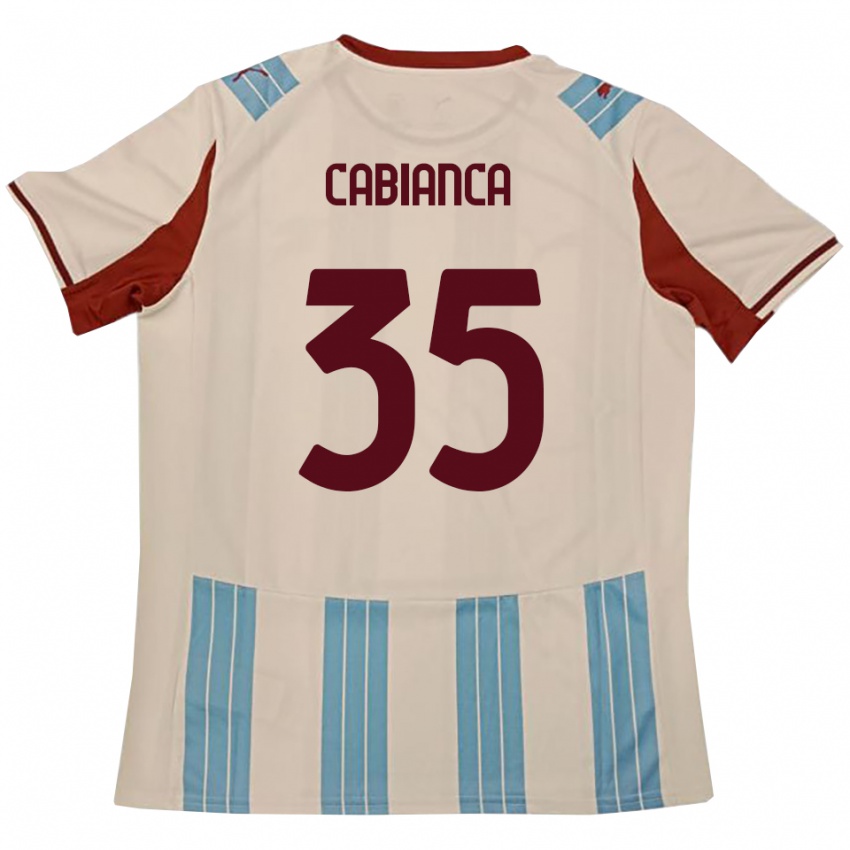 גברים אדי קביאנקה #35 תכלת לבן הרחק ג'רזי 2025/26 חולצה קצרה