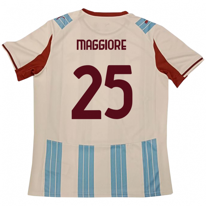 גברים ג'וליו מג'ורה #25 תכלת לבן הרחק ג'רזי 2025/26 חולצה קצרה