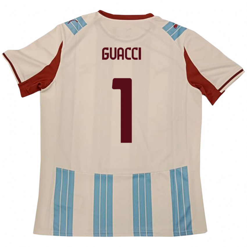 גברים Marco Guacci #1 תכלת לבן הרחק ג'רזי 2025/26 חולצה קצרה