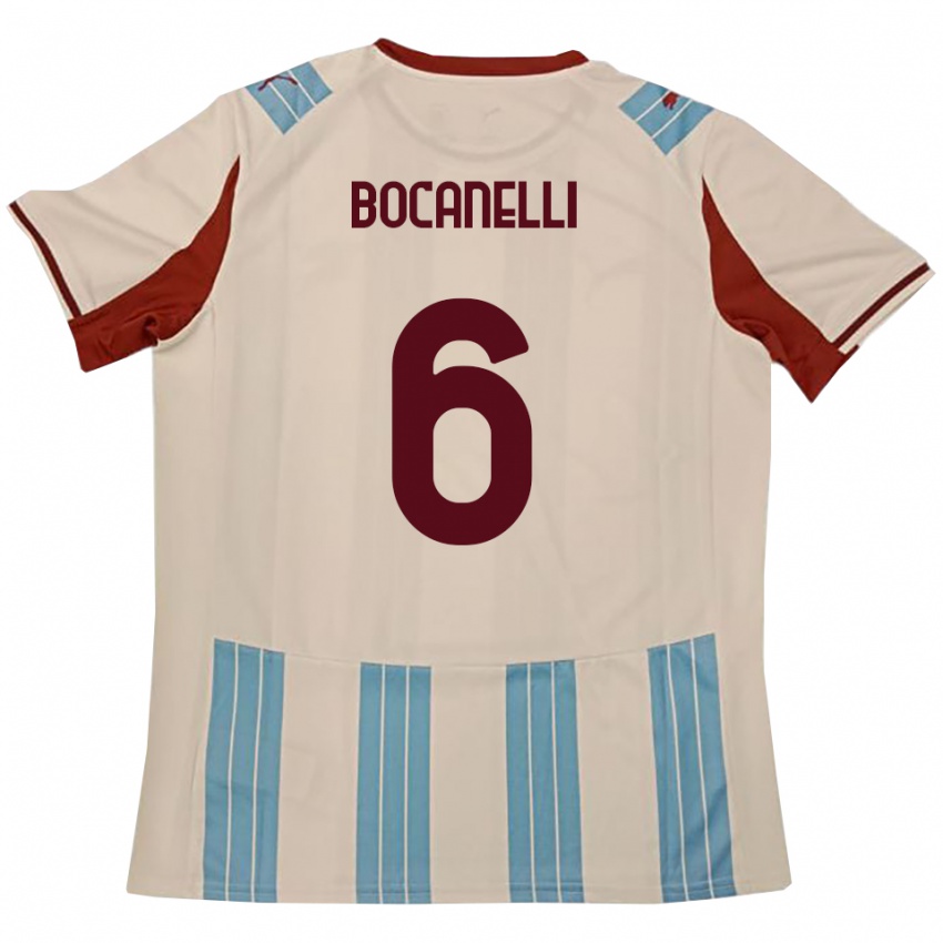 גברים Giovanni Bocanelli #6 תכלת לבן הרחק ג'רזי 2025/26 חולצה קצרה