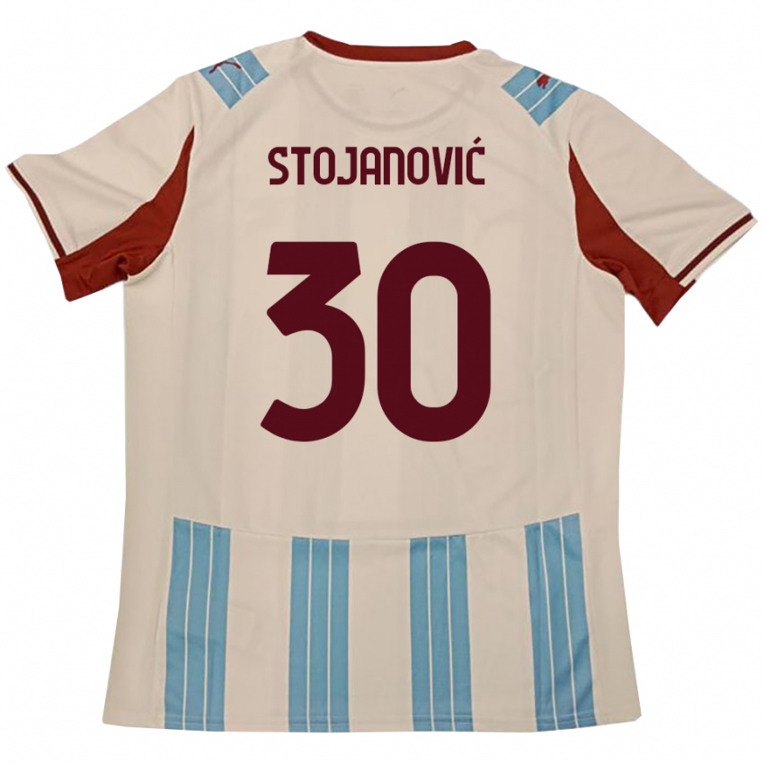 גברים פטאר סטויאנוביץ' #30 תכלת לבן הרחק ג'רזי 2025/26 חולצה קצרה