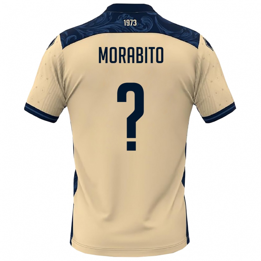 גברים Francesco Morabito #0 לבן כחול נייבי הרחק ג'רזי 2025/26 חולצה קצרה