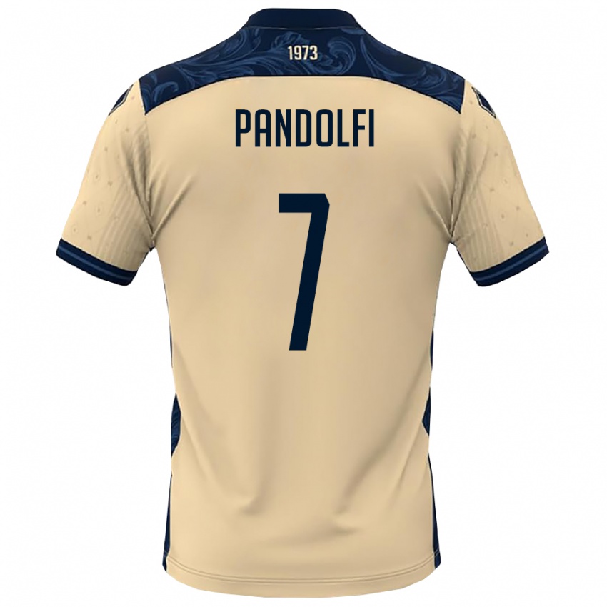 גברים Luca Pandolfi #7 לבן כחול נייבי הרחק ג'רזי 2025/26 חולצה קצרה