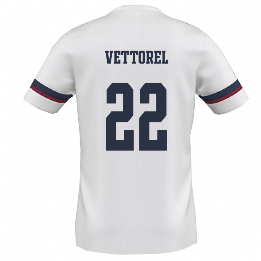 גברים תומס וטורל #22 לבן אדום הרחק ג'רזי 2025/26 חולצה קצרה