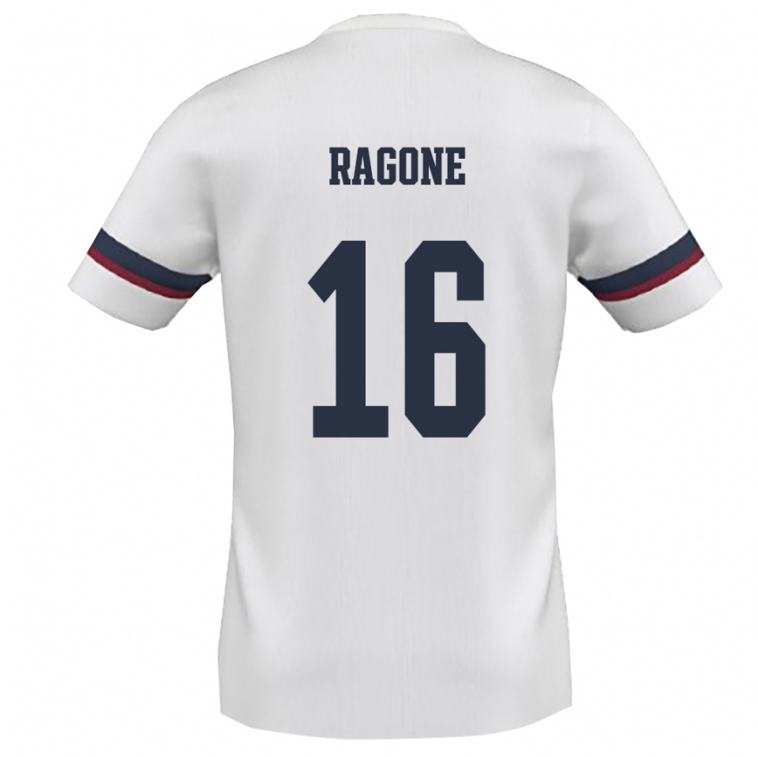 גברים דייגו רגונה #16 לבן אדום הרחק ג'רזי 2025/26 חולצה קצרה