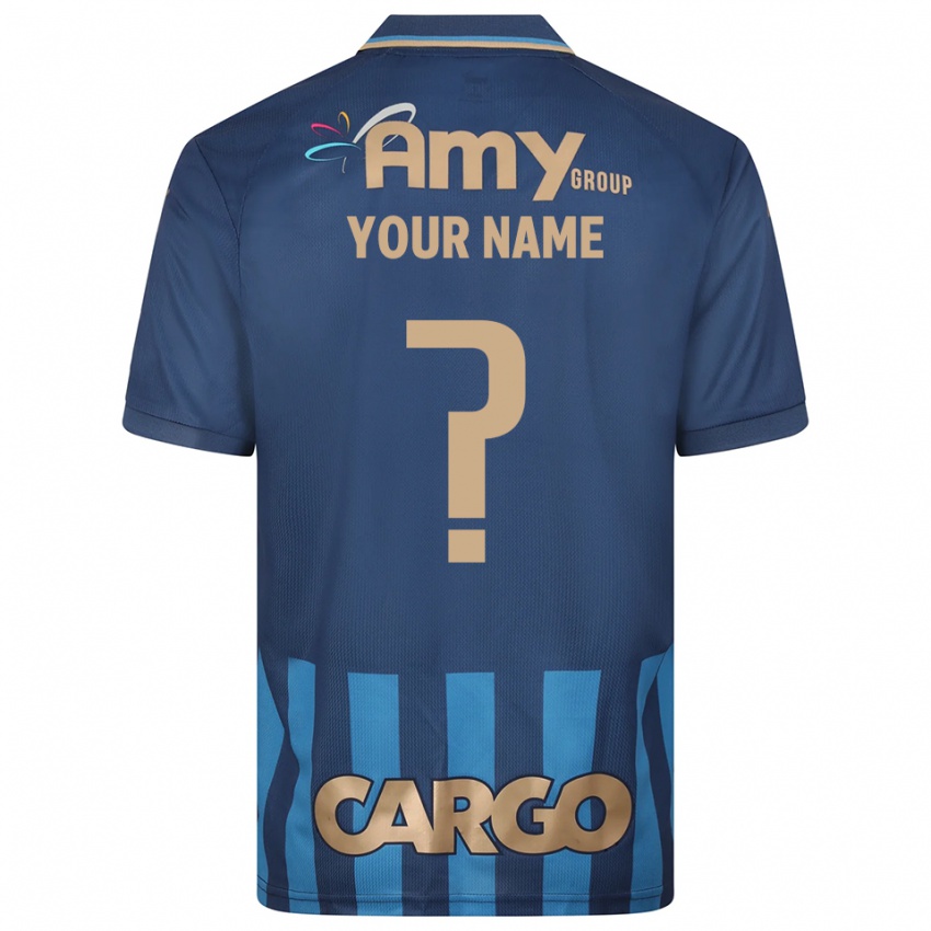 גברים השם שלך #0 כחול נייבי כחול הרחק ג'רזי 2025/26 חולצה קצרה