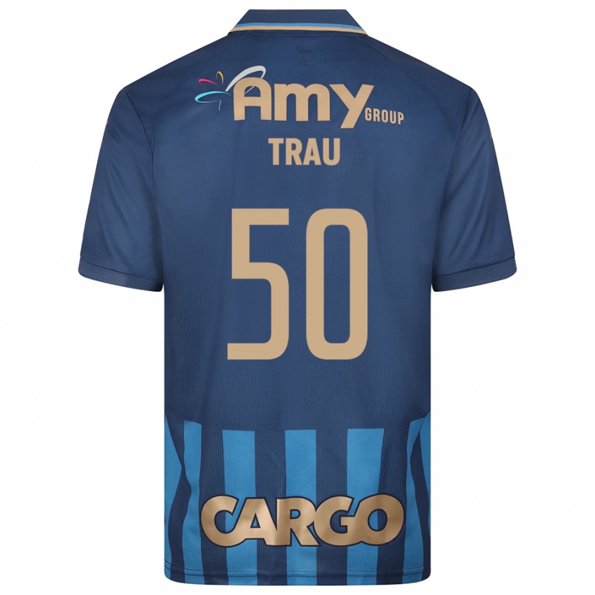 גברים אם טראו #50 כחול נייבי כחול הרחק ג'רזי 2025/26 חולצה קצרה