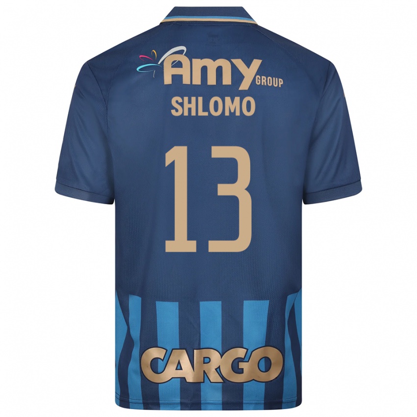 גברים רז שלמה #13 כחול נייבי כחול הרחק ג'רזי 2025/26 חולצה קצרה