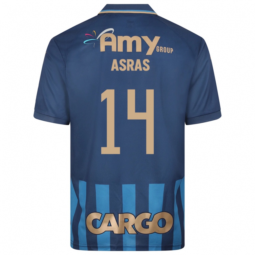 גברים בטיסה של אסרס #14 כחול נייבי כחול הרחק ג'רזי 2025/26 חולצה קצרה