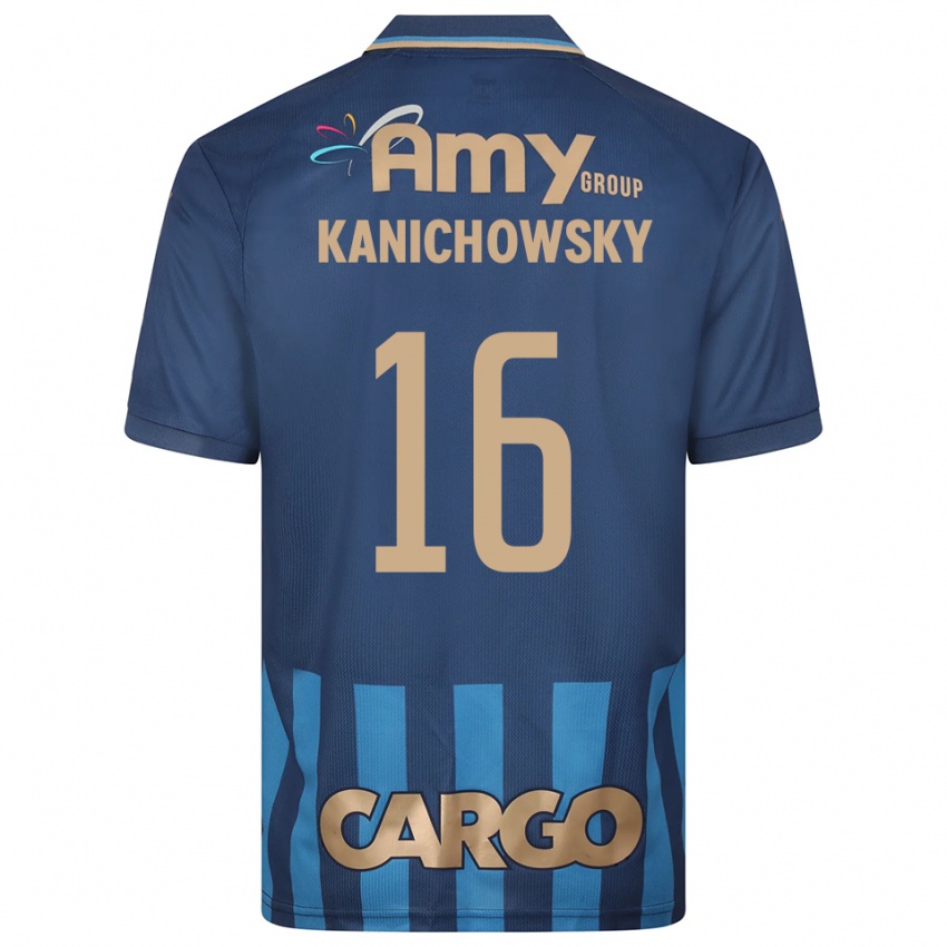 גברים גבי קניקובסקי #16 כחול נייבי כחול הרחק ג'רזי 2025/26 חולצה קצרה
