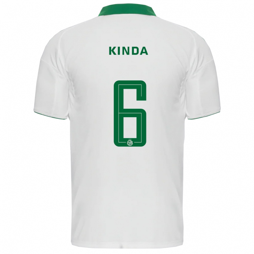גברים גדי קינדה #6 לבן ירוק הרחק ג'רזי 2025/26 חולצה קצרה